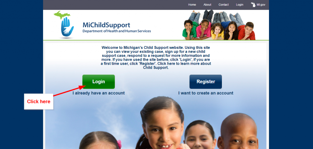 michigan child support one time payment