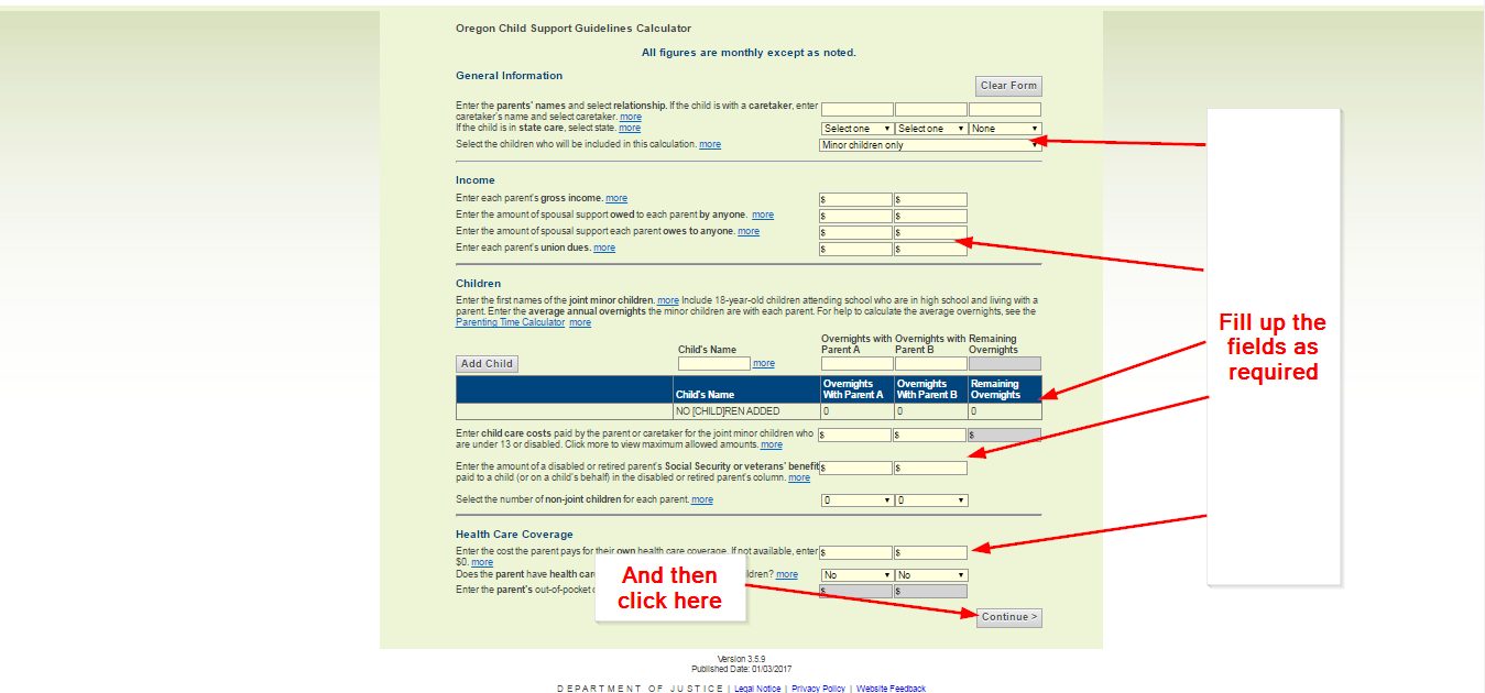 Oregon Child Support Calculator Guidelines ℹ️ Child Support Net